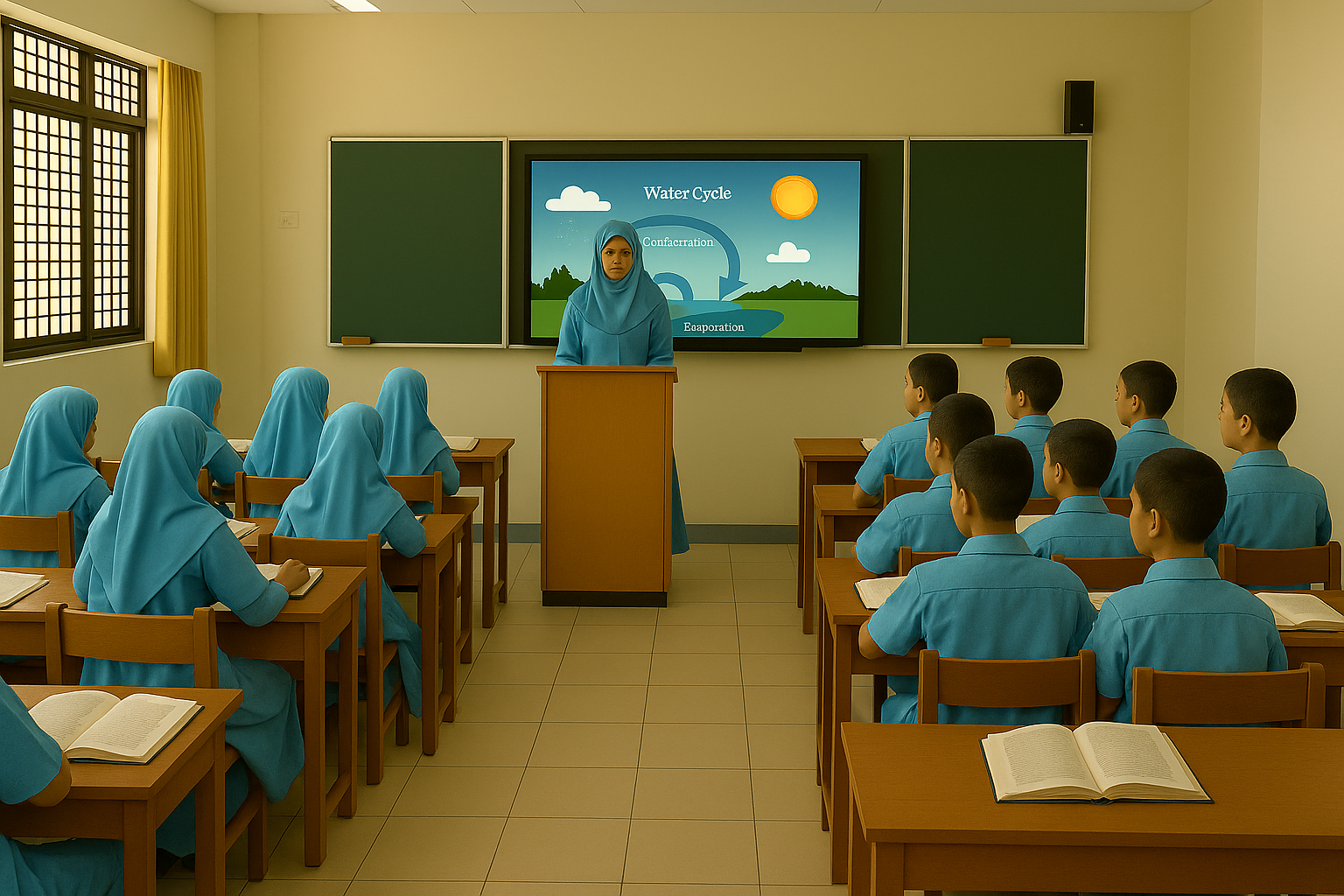 Modern school library